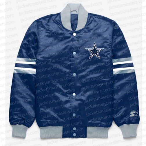 Dallas Cowboys Button Down Navy Jacket