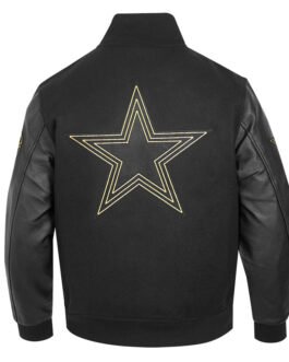 Dallas Cowboys Full-Zip Black Varsity Jacket