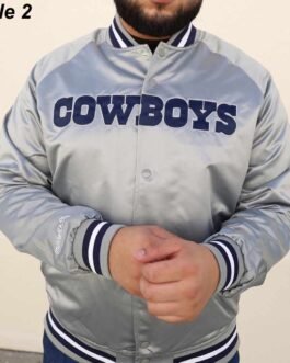 Dallas Cowboys Gray Satin Jacket