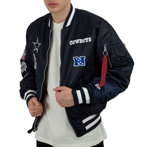 Dallas Cowboys Bomber MA-1 Jacket - Image 4