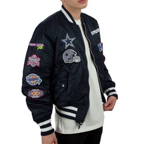 Dallas Cowboys Bomber MA-1 Jacket - Image 5