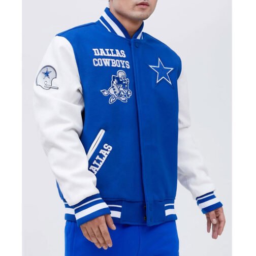 Dallas Cowboys Mash Up Varsity Jacket - Image 4