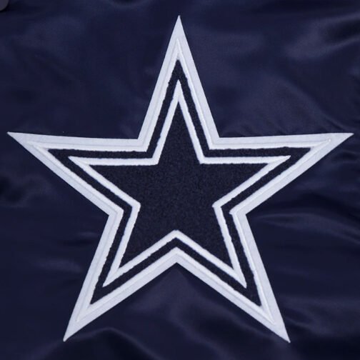 Dallas Cowboys Mashup Classic Rib Satin Jacket - Image 5