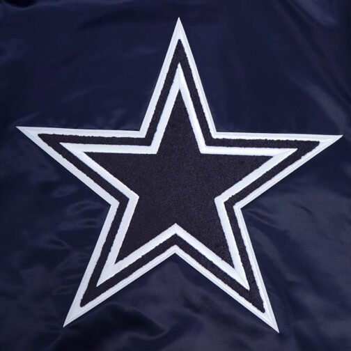 Dallas Cowboys Mashup Classic Rib Satin Jacket - Image 8