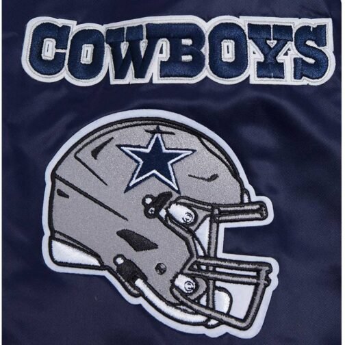 Dallas Cowboys Mashup Classic Rib Satin Jacket - Image 9