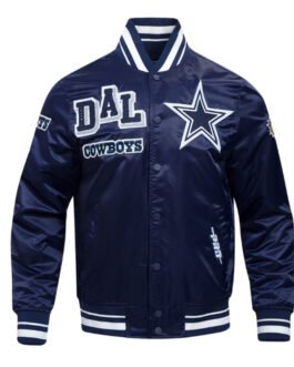 Dallas Cowboys Mashup Classic Rib Satin Jacket