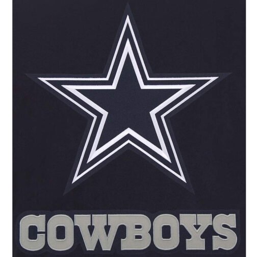 Navy Dallas Cowboys Poly Twill Jacket - Image 4