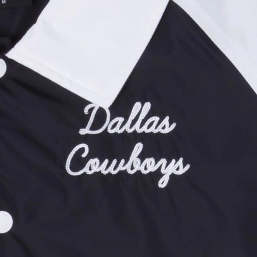 Dallas Cowboys Navy and White Throwback Jacket - Image 3