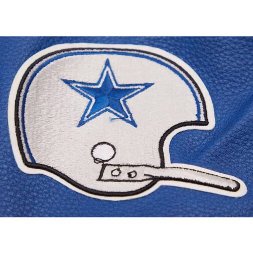 Dallas Cowboys Retro Classic Varsity Cream Jacket - Image 10