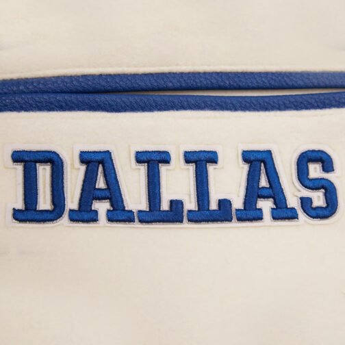 Dallas Cowboys Retro Classic Varsity Cream Jacket - Image 12