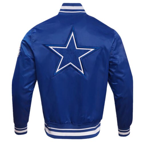 Dallas Cowboys Retro Classic Rib Jacket - Image 4
