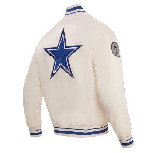 Dallas Cowboys Retro Classic Rib Jacket - Image 7