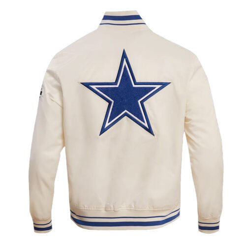 Dallas Cowboys Retro Classic Rib Jacket - Image 3