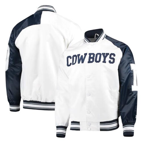 Dallas Cowboys Start of Season Retro Satin Jacket - Image 3