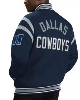 Dallas Cowboys Tailback Navy Varsity Jacket