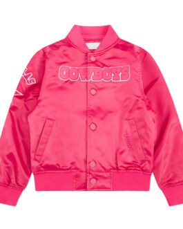 Dallas Cowboys Triple Pink Satin Jacket