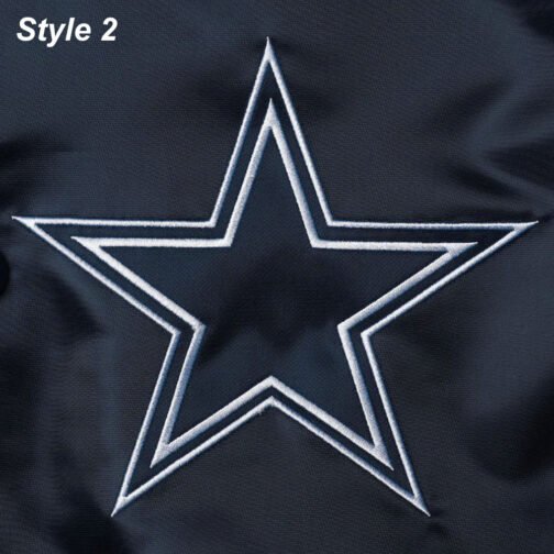 Dallas Cowboys The Tradition II Satin Blue and Grey Jacket - Image 10