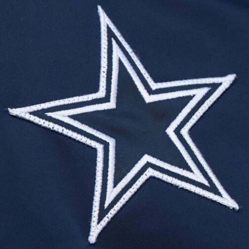 Dallas Cowboys Vintage Logo Navy Lightweight Satin Jacket - Image 3