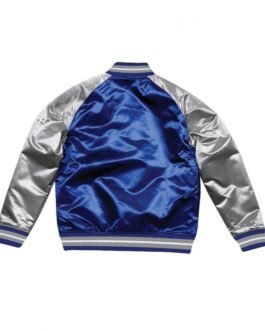 Los Angeles Dodger LA Dallas Blue and Grey Satin Jacket