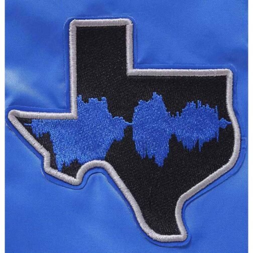Dallas Mavericks 2023/24 City Edition Royal Satin Jacket - Image 4