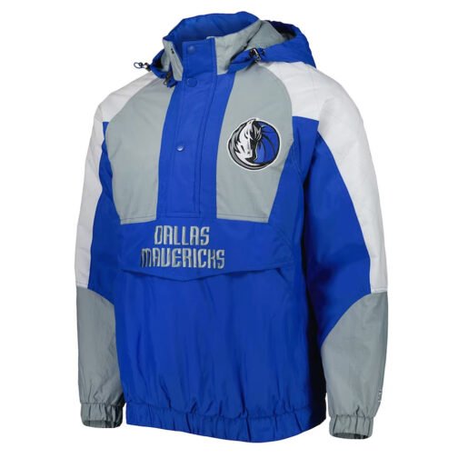 Body Check Dallas Mavericks Half-Zip Hoodie Jacket