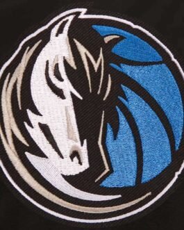 Dallas Mavericks Bomber Black Lightweight Nylon Jacket