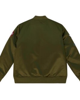 Dallas Mavericks Flight Green Satin Jacket