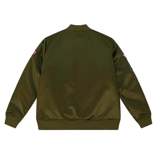 Dallas Mavericks Flight Green Satin Jacket - Image 2