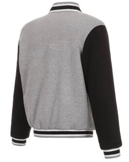 Dallas Mavericks Gray and Black Varsity Wool Jacket