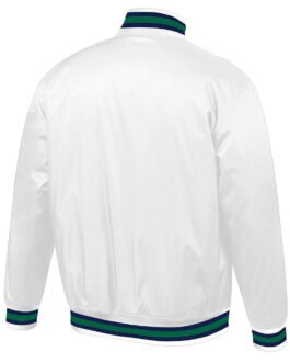 Dallas Mavericks Hardwood Classic White Lightweight Satin Jacket