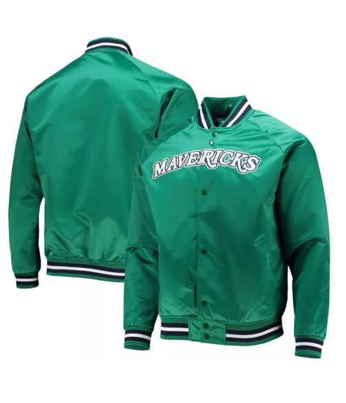 Hardwood Classics Dallas Mavericks Green Jacket - Image 3