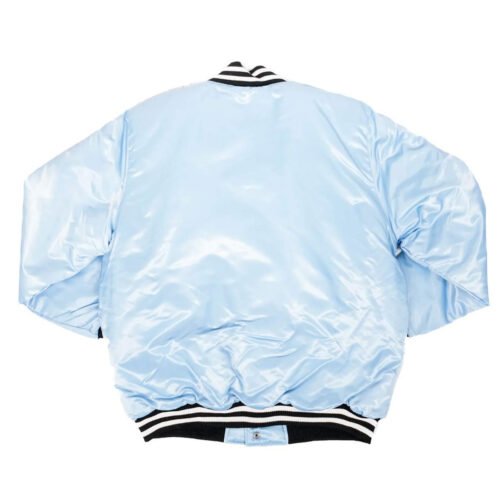 Dallas Mavericks Light Blue Satin Jacket - Image 2