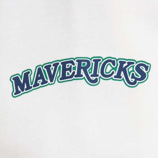 Dallas Mavericks Navy and White Fleece Varsity Jacket - Image 3