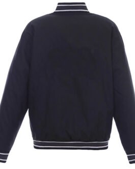Dallas Mavericks Navy Poly-Twill Front-Hit Jacket