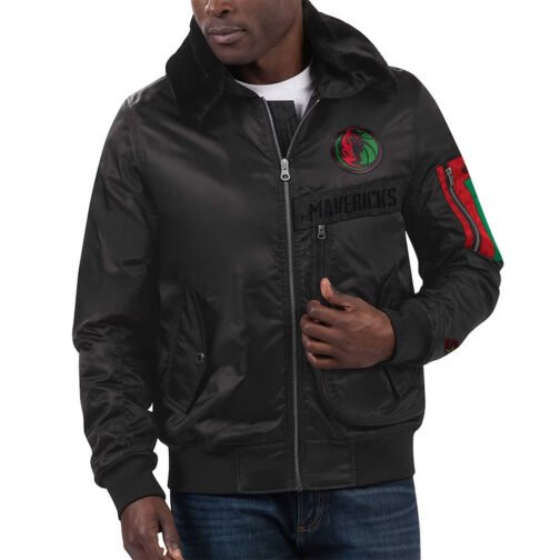 Dallas Mavericks Ty Mopkins Black Jacket - Image 3