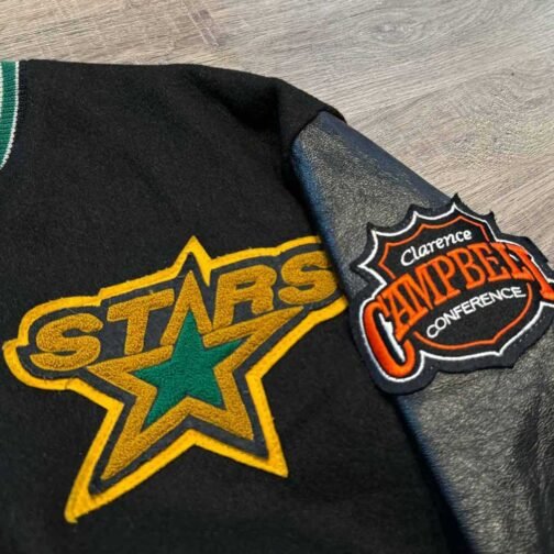 Dallas Stars 90’s Black Varsity Jacket - Image 3