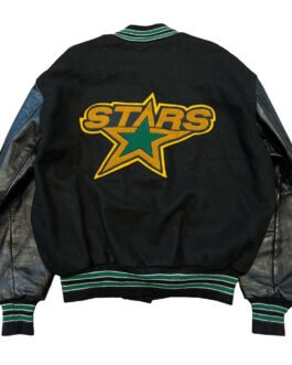 Dallas Stars 90’s Black Varsity Jacket
