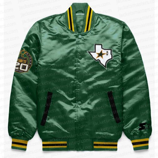 Dallas Stars Green Satin Jacket