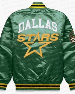 Dallas Stars Green Satin Jacket