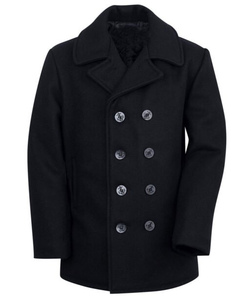Damian Lewis Billions Wool Peacoat - Image 4