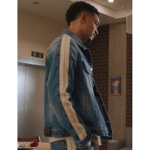 All American Homecoming Peyton Alex Smith Denim Jacket - Image 7