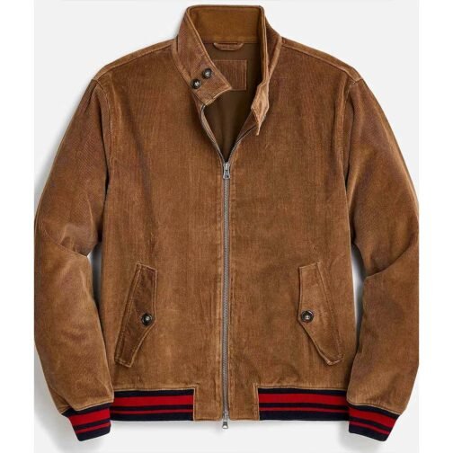 Damson Idris Snowfall Corduroy Varsity Jacket - Image 4