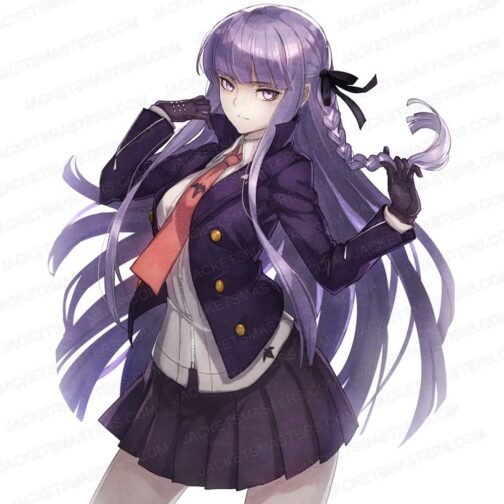 Kyoko Kirigiri Danganronpa Purple Leather Jacket - Image 2