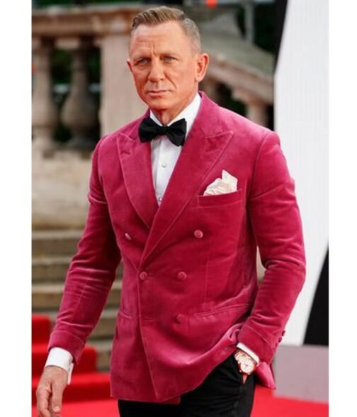 No Time To Die Daniel Craig Velvet Blazer - Image 5