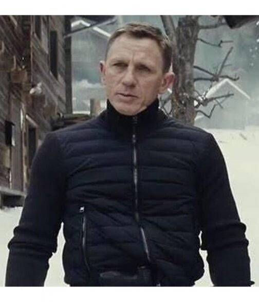Daniel Craig Spectre Blue Bomber Jacket - Image 2