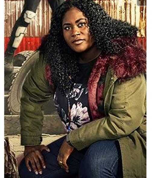 Peacemaker Danielle Brooks Cotton Green Parka - Image 8