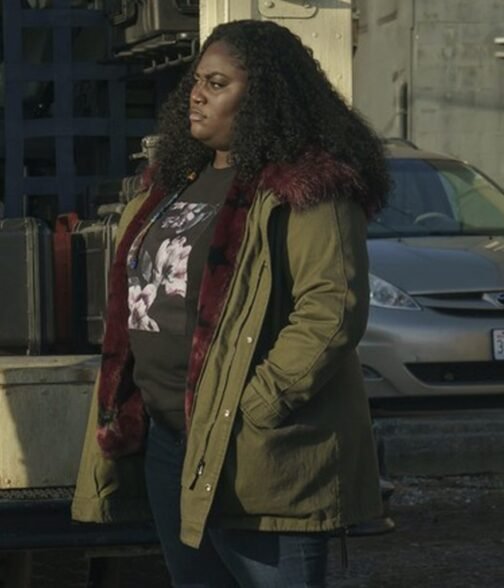 Peacemaker Danielle Brooks Cotton Green Parka - Image 10