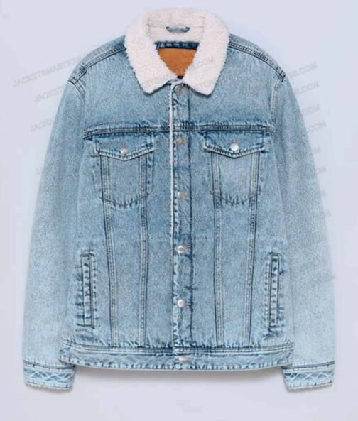 Fate The Winx Saga S02 Danny Griffin Denim Shearling Jacket - Image 4