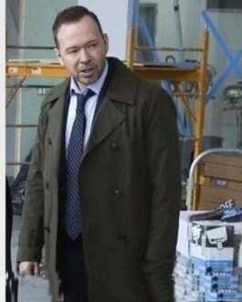 Blue Bloods Donnie Wahlberg Green Wool Coat