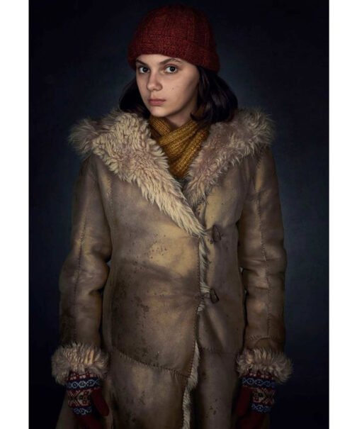 His Dark Materials Dafne Keen Shearling Coat - Image 8
